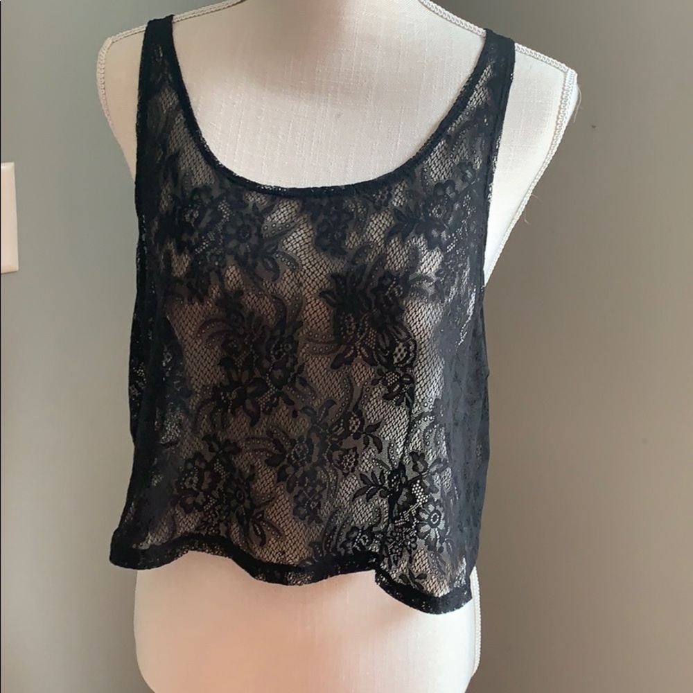 🌺 3 for $15! Victoria Secret lace overlay (126)